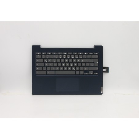 Lenovo 5CB0Z27802 Palmrest Top Case con tastiera, Tedesco, Blu scuro, Senza_retroilluminazione