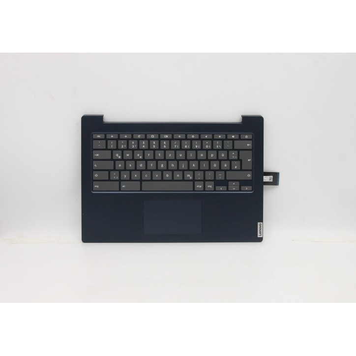 Lenovo 5CB0Z27802 Palmrest Top Case con tastiera, Tedesco, Blu scuro, Senza_retroilluminazione