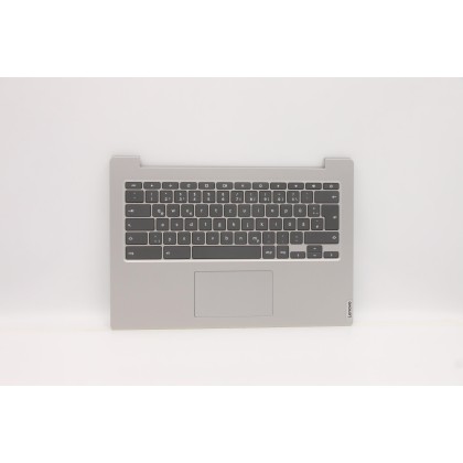 Lenovo 5CB0Z27803 Palmrest Top Case con tastiera, Tedesco, Grigio platino, Senza_retroilluminazione