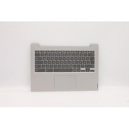 Lenovo 5CB0Z27803 Palmrest Top Case con tastiera, Tedesco, Grigio platino, Senza_retroilluminazione