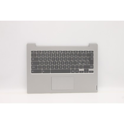 Lenovo 5CB0Z27805 C-Cover with keyboard, Italian, Platinum Grey, Non-Backlight, UK