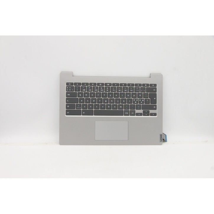 Lenovo 5CB0Z27807 C-Cover with keyboard, Nordic, Platinum Grey, Non-Backlight, UK