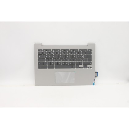 Lenovo 5CB0Z27815 Palmrest Top Case con tastiera, Svizzera, Grigio platino