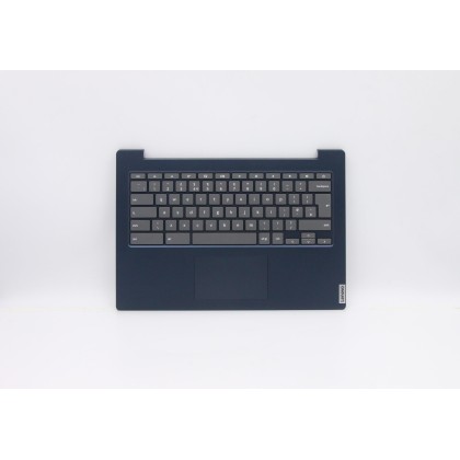 Lenovo 5CB0Z27816 Palmrest Top Case con tastiera, Inglese Regno Unito, Blu scuro, Senza_retroilluminazione