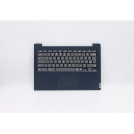 Lenovo 5CB0Z27816 Palmrest Top Case con tastiera, Inglese Regno Unito, Blu scuro, Senza_retroilluminazione