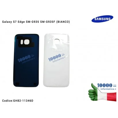 GH82-11346D Cover Posteriore Batteria SAMSUNG Galaxy S7 Edge SM-G935 SM-G935F (BIANCO)