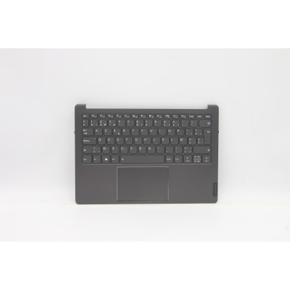 Lenovo 5CB0Z27851 Palmrest Top Case con tastiera, Belga, grigio, Retroilluminazione, UK