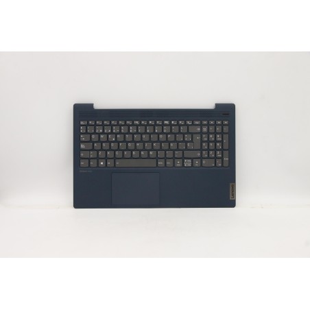 Lenovo 5CB0Z31241 Palmrest Top Case con tastiera, Spagnolo, blu scuro, Retroilluminazione, Senza lettore di impronte digitali