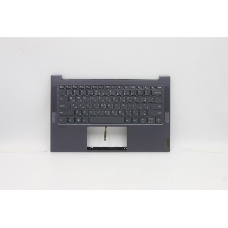 Lenovo 5CB0Z32097 Palmrest Top Case con tastiera, Arabo, grigio, Retroilluminazione, US