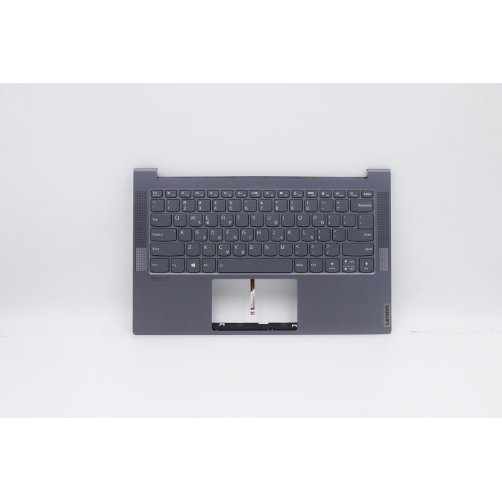 Lenovo 5CB0Z32108 Palmrest Top Case con tastiera, Greco, Grigio, Retroilluminazione
