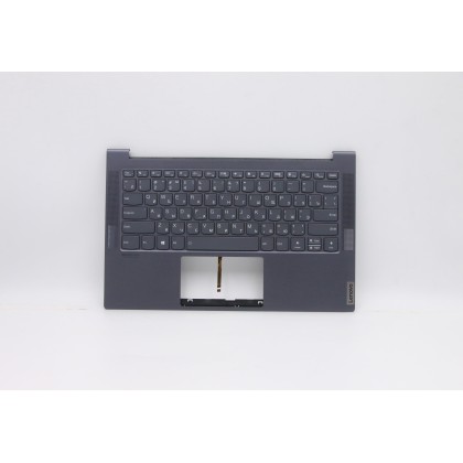 Lenovo 5CB0Z32119 Palmrest Top Case con tastiera, Russo, Grigio, Retroilluminazione