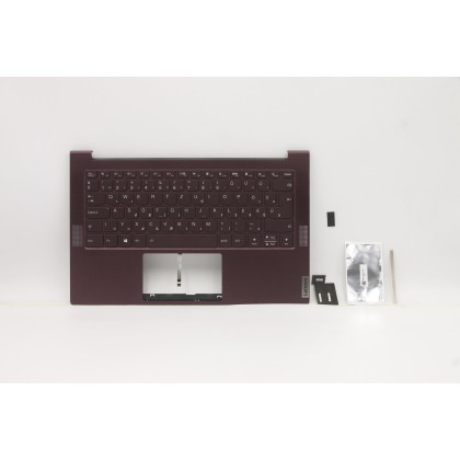 Lenovo 5CB0Z32180 Palmrest Top Case con tastiera, Ungherese, Orchidea