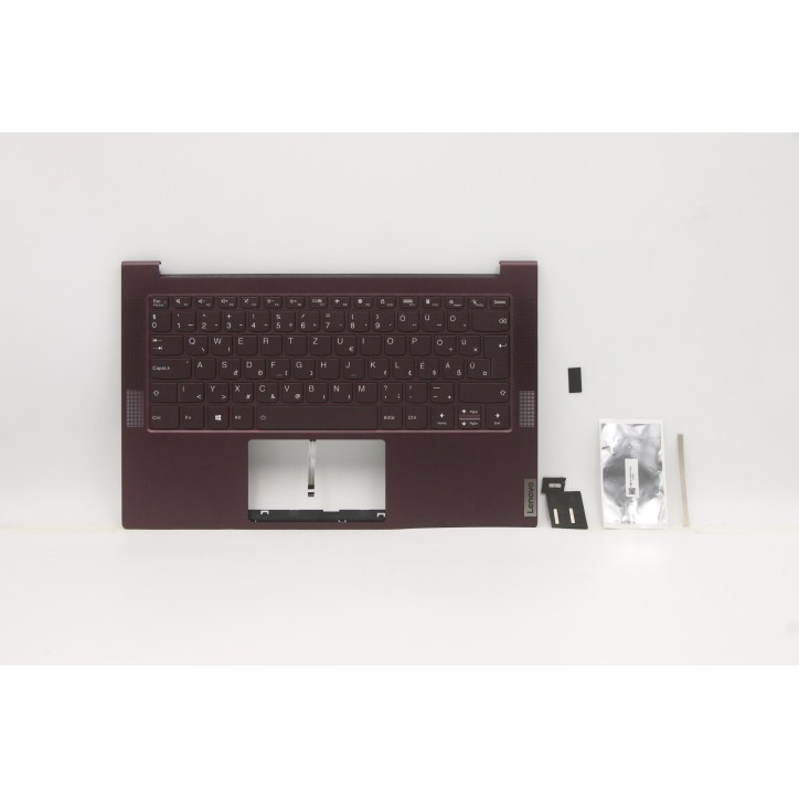 Lenovo 5CB0Z32180 Palmrest Top Case con tastiera, Ungherese, Orchidea