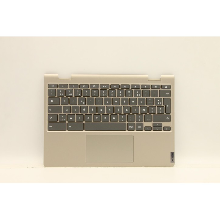 Lenovo 5CB0Z32203 Palmrest Top Case con tastiera, Belga, Mandorla, Senza retroilluminazione, UK