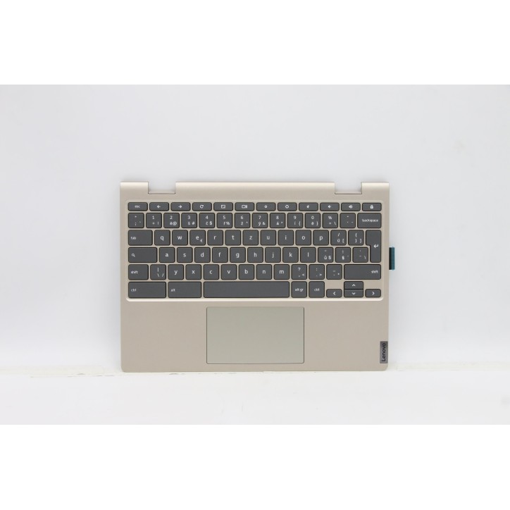 Lenovo 5CB0Z32205 Palmrest Top Case con tastiera, Ceco, Mandorla, Senza retroilluminazione, UK