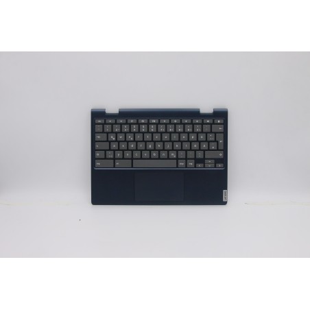 Lenovo 5CB0Z32214 Palmrest Top Case con tastiera, Tedesco, Blu scuro, Senza_retroilluminazione