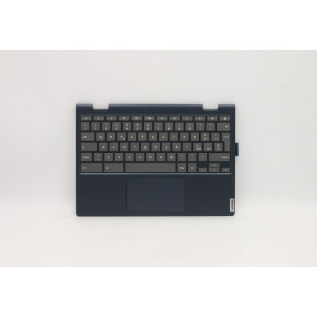 Lenovo 5CB0Z32216 C-Cover with keyboard, Italian, Abyss Blue, Non-Backlight, UK