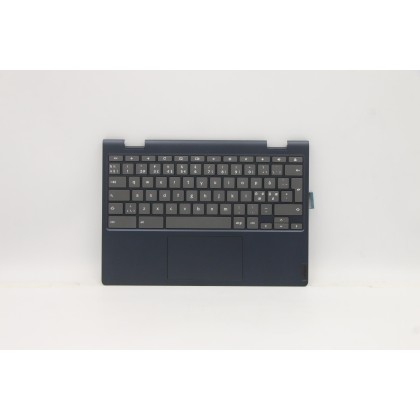 Lenovo 5CB0Z32218 C-Cover with keyboard, Nordic, Abyss Blue, Non-Backlight, UK