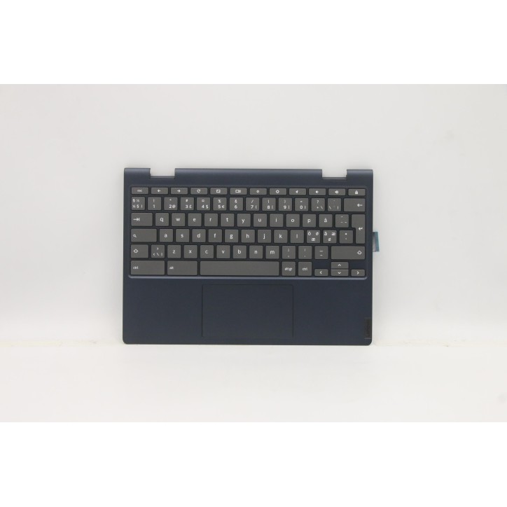 Lenovo 5CB0Z32218 C-Cover with keyboard, Nordic, Abyss Blue, Non-Backlight, UK