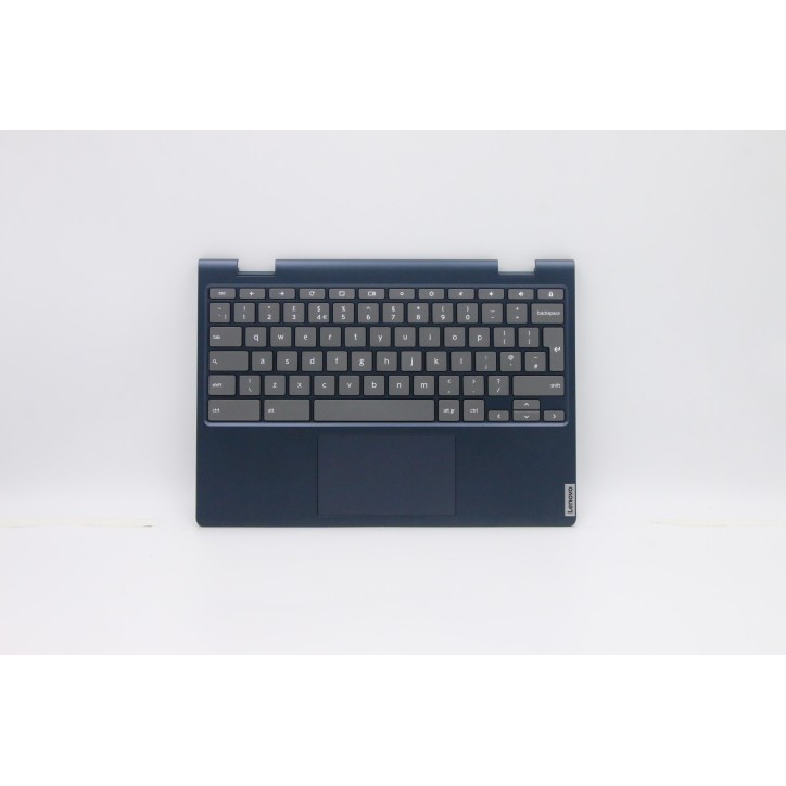 Lenovo 5CB0Z32907 Palmrest Top Case con tastiera, Inglese Regno Unito, Blu scuro, Senza_retroilluminazione