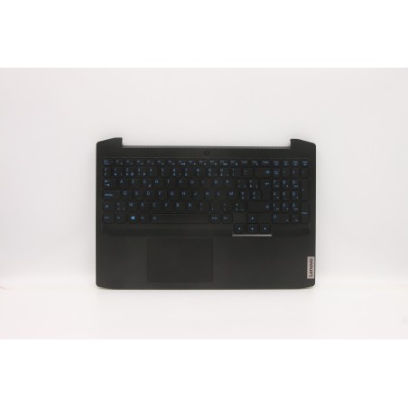 Lenovo 5CB0Z33238 Palmrest Top Case con tastiera, Belga, Nero onice, Retroilluminazione, UK