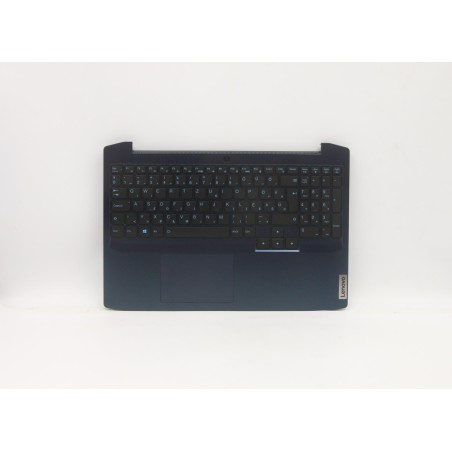 Lenovo 5CB0Z37641 Palmrest Top Case con tastiera, Ungherese, Blu camaleonte, Retroilluminazione
