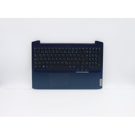 Lenovo 5CB0Z37644 Palmrest Top Case con tastiera, Tedesco, Blu camaleonte, Retroilluminazione