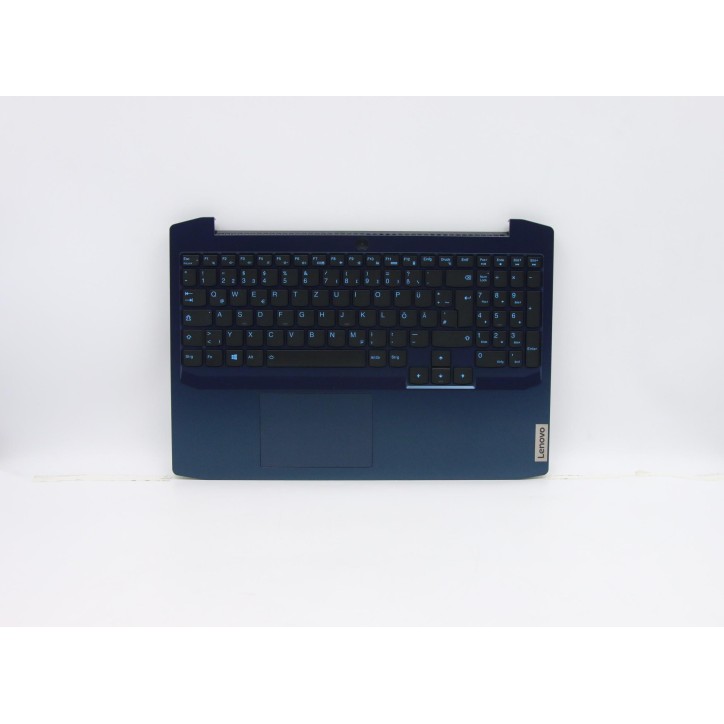 Lenovo 5CB0Z37644 Palmrest Top Case con tastiera, Tedesco, Blu camaleonte, Retroilluminazione