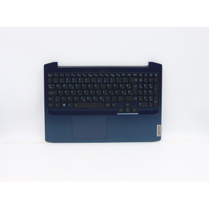 Lenovo 5CB0Z37649 Palmrest Top Case con tastiera, Sloveno, Blu camaleonte, Retroilluminazione