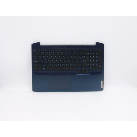 Lenovo 5CB0Z37659 Palmrest Top Case con tastiera, Bulgaro, Blu camaleonte, Retroilluminazione, UK