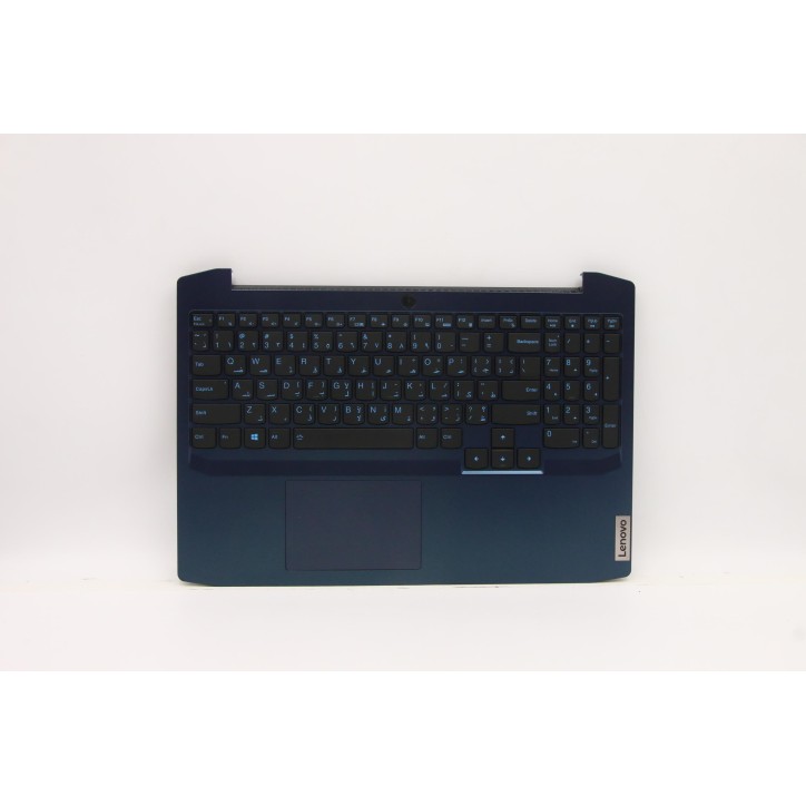 Lenovo 5CB0Z37662 Palmrest Top Case con tastiera, Arabo, Blu camaleonte, Retroilluminazione, US