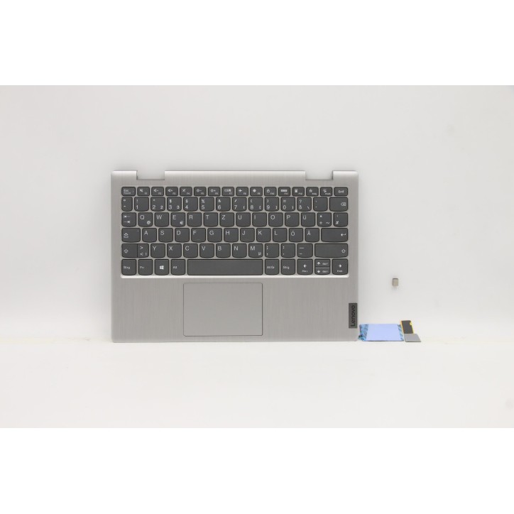 Lenovo 5CB0Z51632 Palmrest Top Case con tastiera, Tedesco, Grigio platino, Senza_retroilluminazione