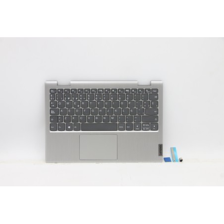 Lenovo 5CB0Z51638 C-Cover with keyboard, Spanish, Platinum Grey, Non-Backlight, UK