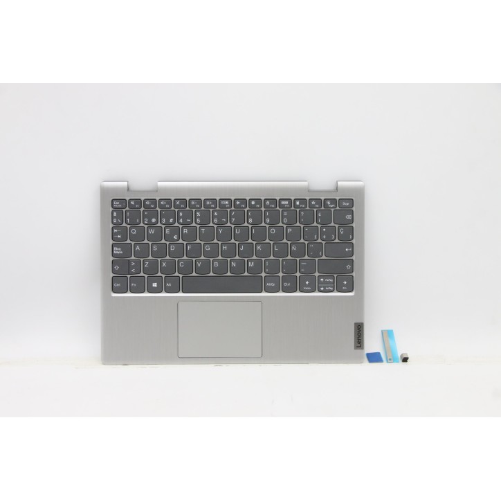 Lenovo 5CB0Z51638 C-Cover with keyboard, Spanish, Platinum Grey, Non-Backlight, UK