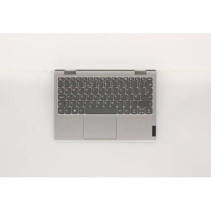 Lenovo 5CB0Z52334 Palmrest Top Case con tastiera, Inglese Regno Unito, Grigio platino, Senza_retroilluminazione