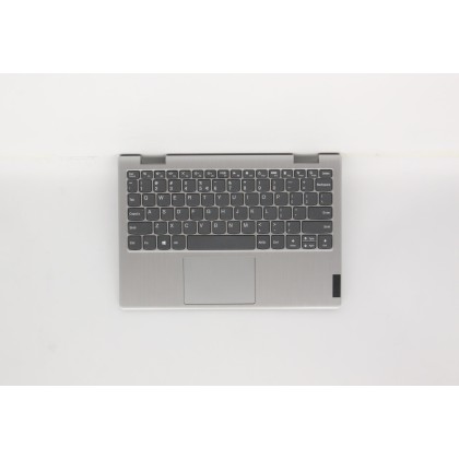 Lenovo 5CB0Z52335 Palmrest Top Case con tastiera, Inglese (Stati Uniti/Europa), Grigio platino