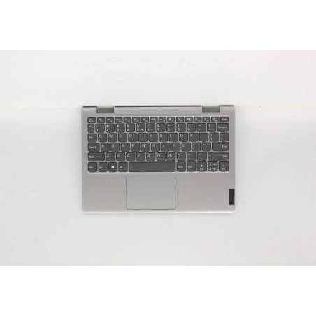 Lenovo 5CB0Z52335 Palmrest Top Case con tastiera, Inglese (Stati Uniti/Europa), Grigio platino