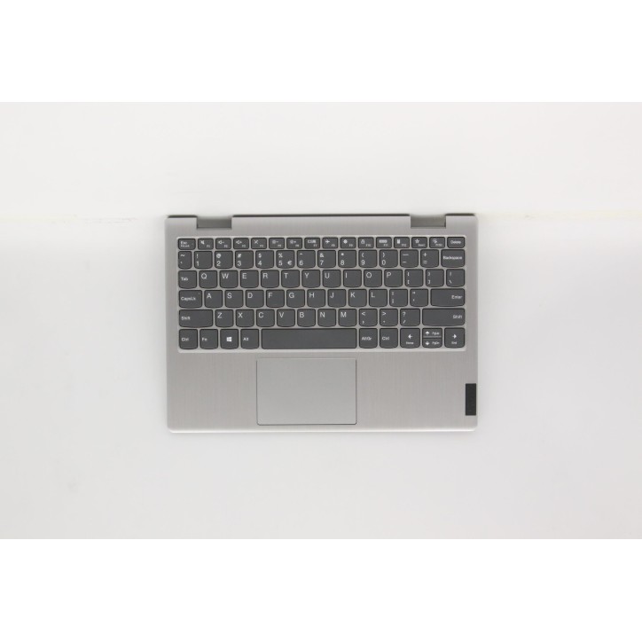 Lenovo 5CB0Z52335 Palmrest Top Case con tastiera, Inglese (Stati Uniti/Europa), Grigio platino