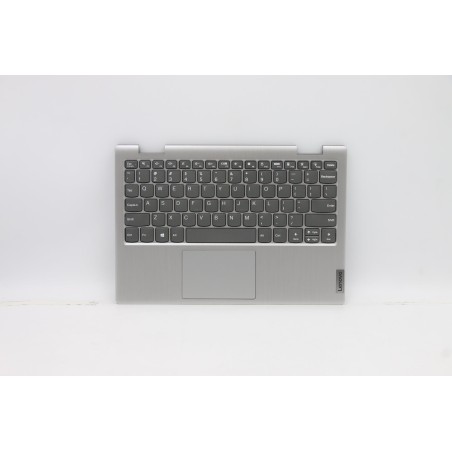 Lenovo 5CB0Z52336 Palmrest Top Case con tastiera, Inglese (Stati Uniti), Grigio platino, Senza_retroilluminazione