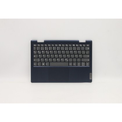 Lenovo 5CB0Z53016 Palmrest Top Case con tastiera, Tedesco, Blu scuro, Senza_retroilluminazione