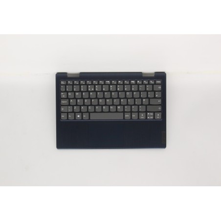 Lenovo 5CB0Z53027 Palmrest Top Case con tastiera, Inglese Regno Unito, Blu scuro