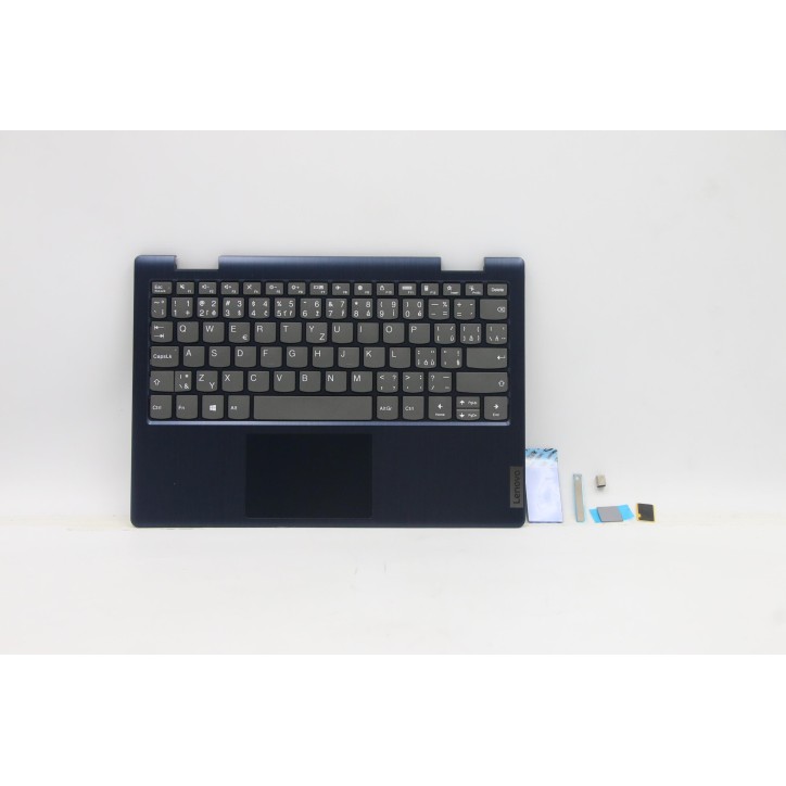 Lenovo 5CB0Z53030 Palmrest Top Case con tastiera, Ceco/Slovacco, blu scuro, UK