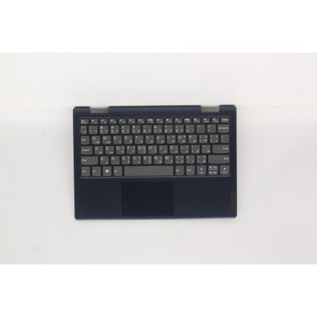 Lenovo 5CB0Z53034 Palmrest Top Case con tastiera, Arabo, blu scuro, Senza retroilluminazione, US