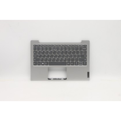 Lenovo 5CB0Z53062 Palmrest Top Case con tastiera, Inglese (Stati Uniti/Europa), Grigio platino, Senza_retroilluminazione