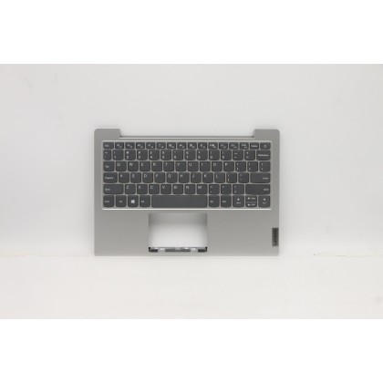 Lenovo 5CB0Z53063 Palmrest Top Case con tastiera, Inglese (Stati Uniti), Grigio platino, Senza_retroilluminazione