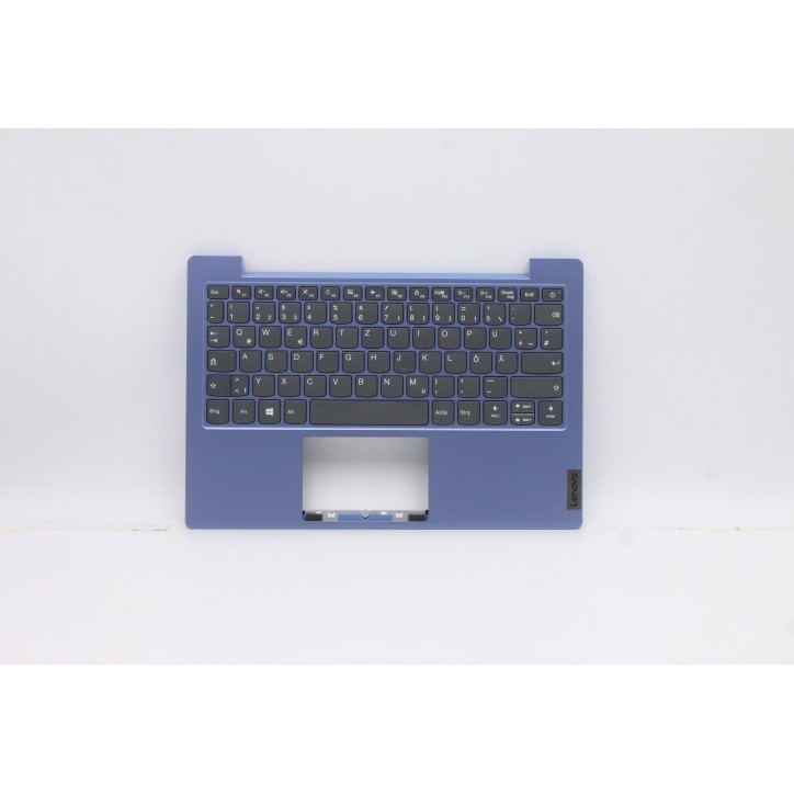 Lenovo 5CB0Z55458 Palmrest Top Case con tastiera, Tedesco, Blu ghiaccio, Senza_retroilluminazione