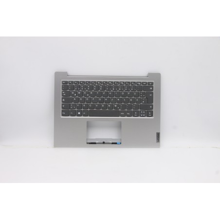 Lenovo 5CB0Z55494 Palmrest Top Case con tastiera, Tedesco, Grigio platino, Senza_retroilluminazione
