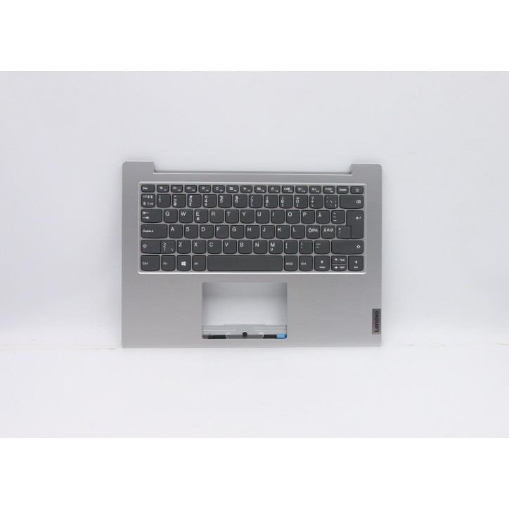 Lenovo 5CB0Z55496 C-Cover with keyboard, Nordic, Platinum Grey, Non-Backlight, UK