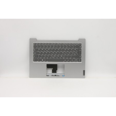 Lenovo 5CB0Z55499 C-Cover with keyboard, Slovenian, Platinum Grey, Non-Backlight, UK