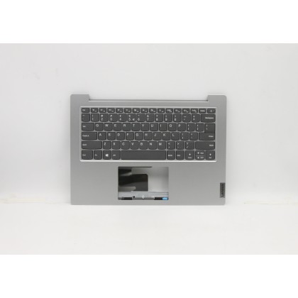 Lenovo 5CB0Z55506 Palmrest Top Case con tastiera, Inglese (Stati Uniti/Europa), Grigio platino, Senza_retroilluminazione